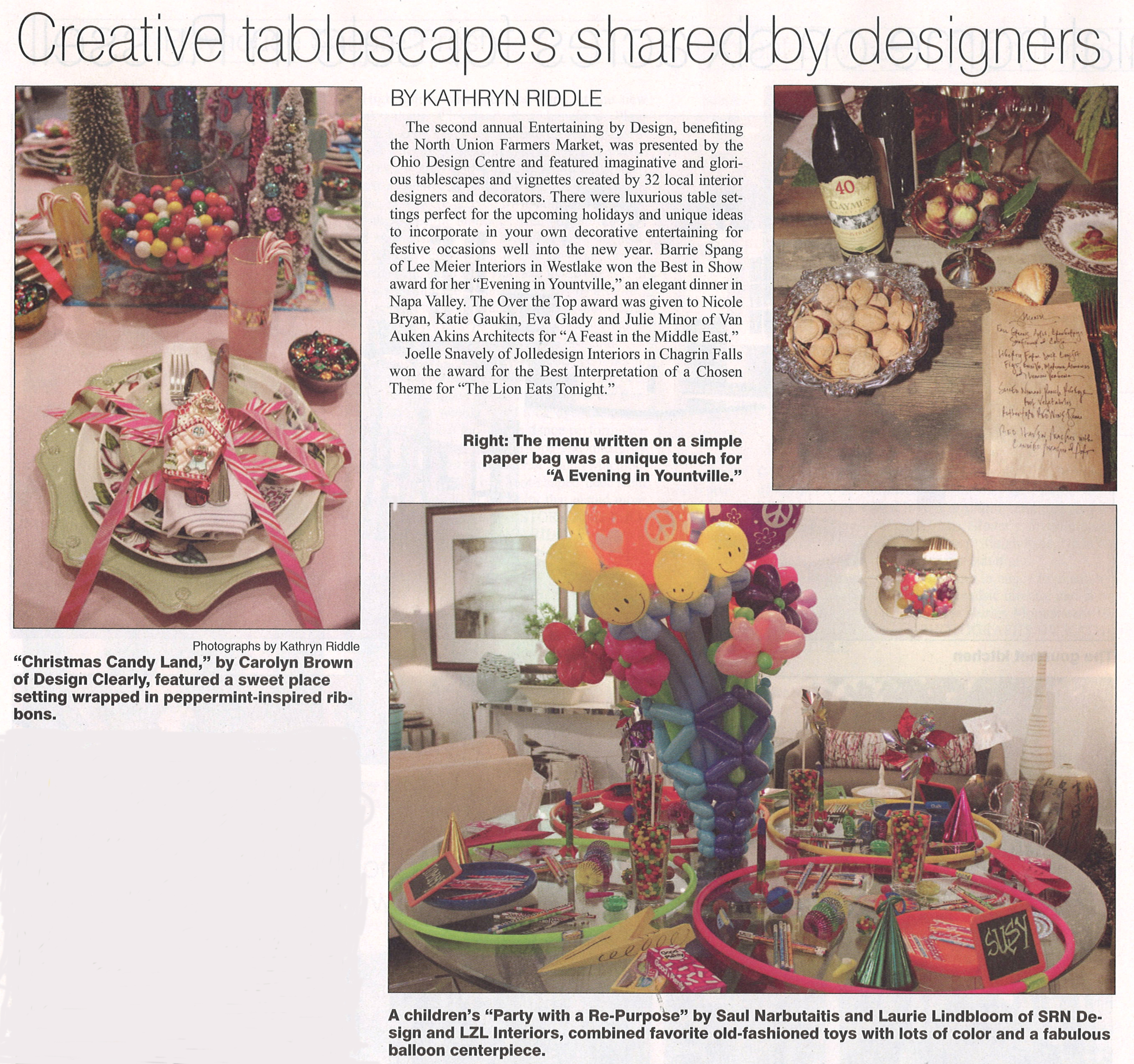 Creative tablescapes shared by designers